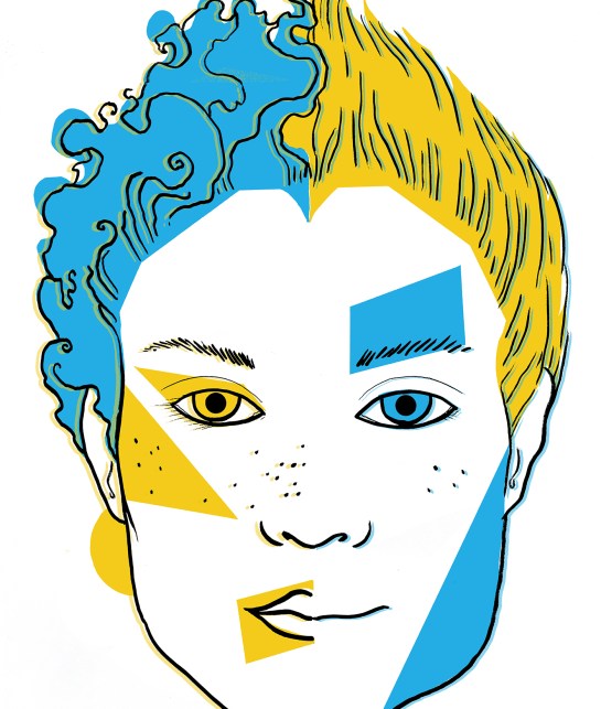 Face with shapes - v3 extra outlines